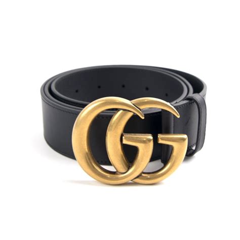 gucci belt gg buckle black men|gucci belt with gold buckle.